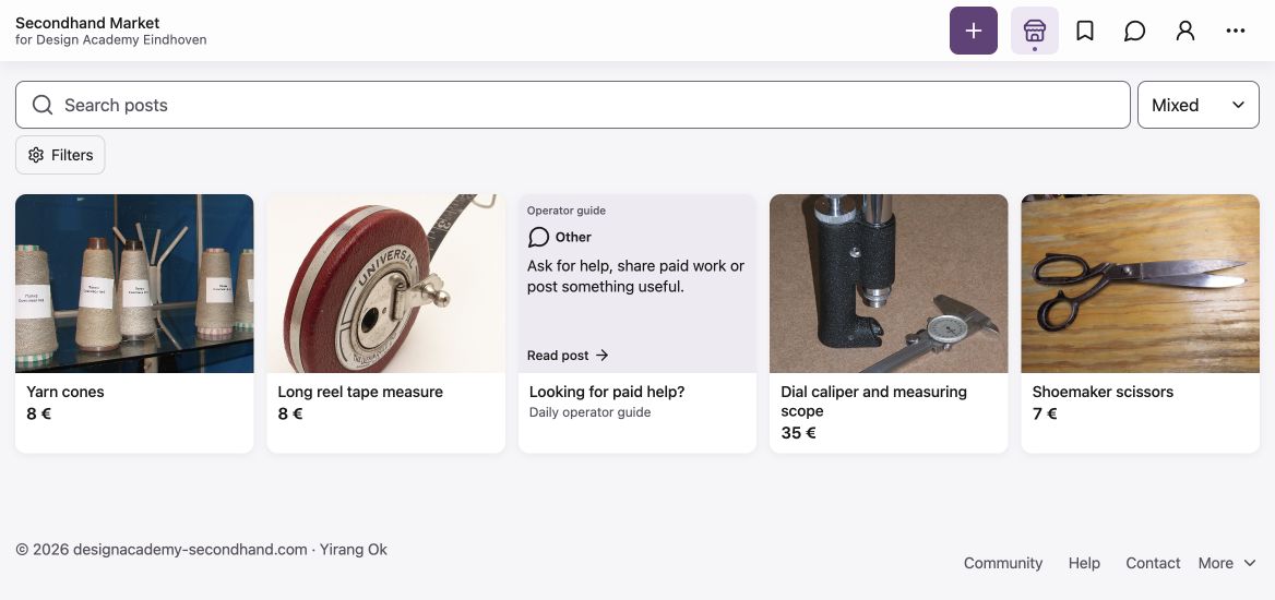 DAE Secondhand Market — Web & App — Web · 2026.10 / Web · 2026.10